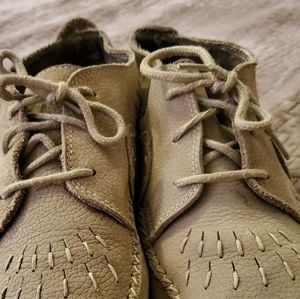 Hush Puppies Moccasin Leather Ankle Booties